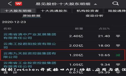 深度剖析Imtoken开发接口API：功能、应用与最佳实践